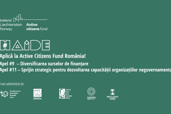 2 noi apeluri de finanțare în valoare totală de 3.250.000 euro pentru organizațiile neguvernamentale și non-profit